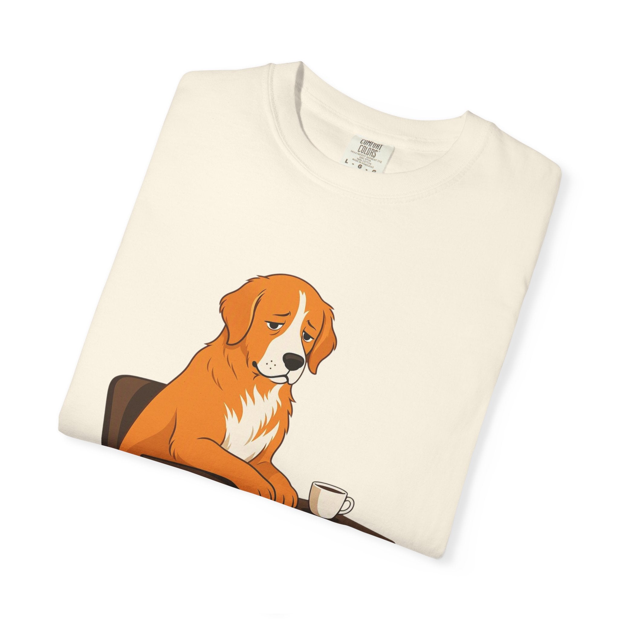Koszulka unisex z Bawełny - Golden Retriever grafika