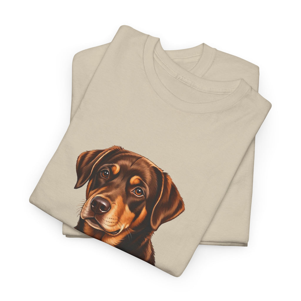 Koszulka bawełniana unisex  personalizowana - portret pupila oraz tekst